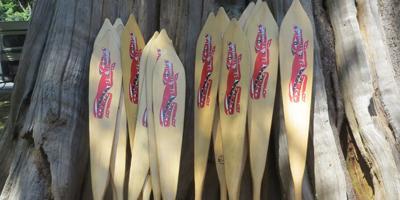 First Nation paddles